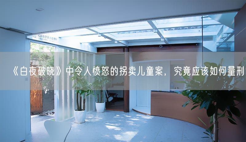 《白夜破曉》中令人憤怒的拐賣兒童案，究竟應(yīng)該如何量刑？(圖1)
